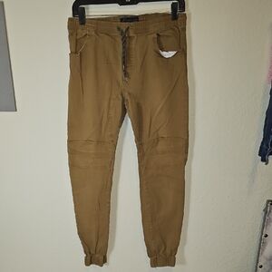 Men's Tan Jogger Pants
